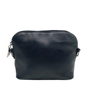 Borse In Pelle Small Navy Pebble Leather Crossbody bag